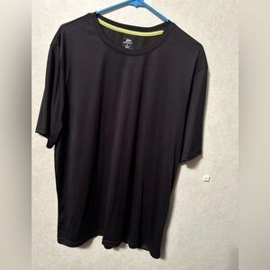 Men’s L Pro Player Short Sleeve Black Athletic Tee Moisture Wicking